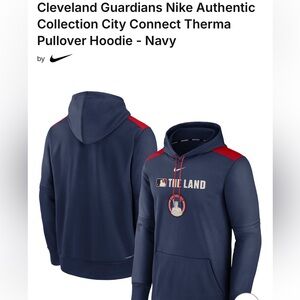 Cleveland Guardians Nike Authentic Collection City Connect Pullover Hoodie